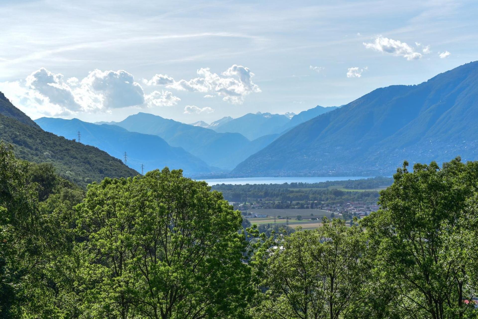 Viva Bacco Bed & Breakfast Gambarogno Bagian luar foto