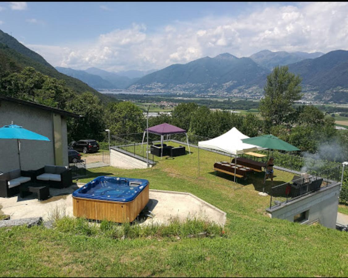 Viva Bacco Bed & Breakfast Gambarogno Bagian luar foto